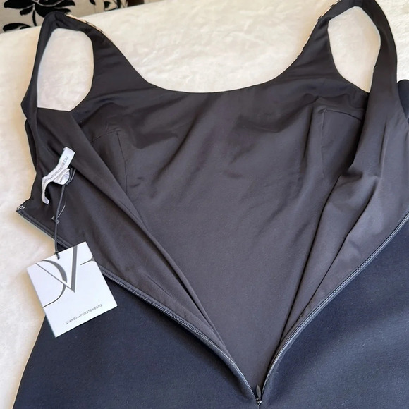 Diane von Furstenberg Leopard Print Arianna Dress Chic Modern Office Look NWT - Picture 10 of 15